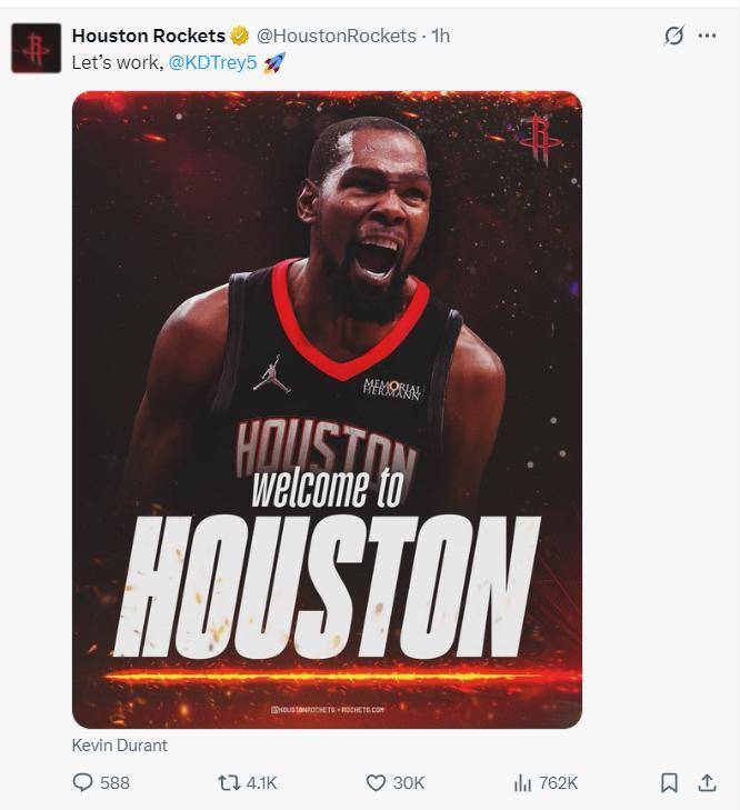 爱体育全站-关于火箭队真要起飞了！NBA顶级射手加盟，他和杜兰特都想报复勇士的信息